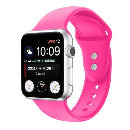 Double Nail Silicone Replacement Strap Watchband For Apple Watch Series, 7 45mm / 6 & SE & 5 & 4 44mm / 3 & 2 & 1 42mm, 7 41mm / 6 & SE & 5 & 4 40mm / 3 & 2 & 1 38mm - DealBuddy