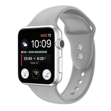 Double Nail Silicone Replacement Strap Watchband For Apple Watch Series, 7 45mm / 6 & SE & 5 & 4 44mm / 3 & 2 & 1 42mm, 7 41mm / 6 & SE & 5 & 4 40mm / 3 & 2 & 1 38mm - DealBuddy