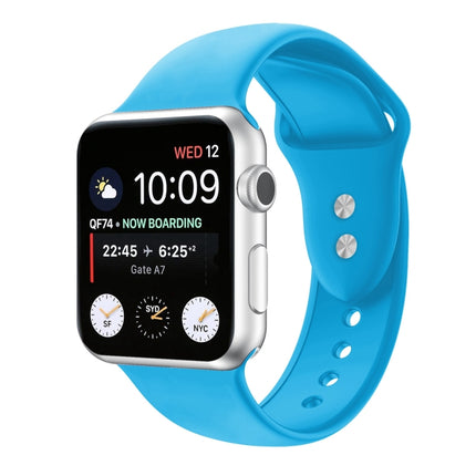 Double Nail Silicone Replacement Strap Watchband For Apple Watch Series, 7 45mm / 6 & SE & 5 & 4 44mm / 3 & 2 & 1 42mm, 7 41mm / 6 & SE & 5 & 4 40mm / 3 & 2 & 1 38mm - DealBuddy