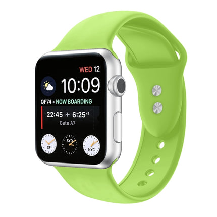 Double Nail Silicone Replacement Strap Watchband For Apple Watch Series, 7 45mm / 6 & SE & 5 & 4 44mm / 3 & 2 & 1 42mm, 7 41mm / 6 & SE & 5 & 4 40mm / 3 & 2 & 1 38mm - DealBuddy