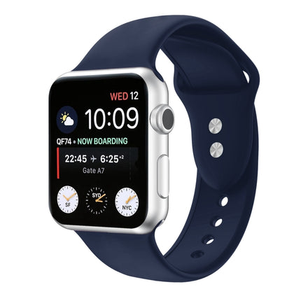 Double Nail Silicone Replacement Strap Watchband For Apple Watch Series, 7 45mm / 6 & SE & 5 & 4 44mm / 3 & 2 & 1 42mm, 7 41mm / 6 & SE & 5 & 4 40mm / 3 & 2 & 1 38mm - DealBuddy
