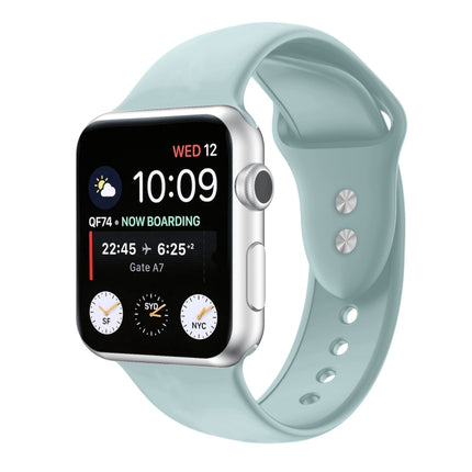 Double Nail Silicone Replacement Strap Watchband For Apple Watch Series, 7 45mm / 6 & SE & 5 & 4 44mm / 3 & 2 & 1 42mm, 7 41mm / 6 & SE & 5 & 4 40mm / 3 & 2 & 1 38mm - DealBuddy