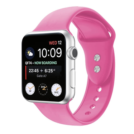 Double Nail Silicone Replacement Strap Watchband For Apple Watch Series, 7 45mm / 6 & SE & 5 & 4 44mm / 3 & 2 & 1 42mm, 7 41mm / 6 & SE & 5 & 4 40mm / 3 & 2 & 1 38mm - DealBuddy