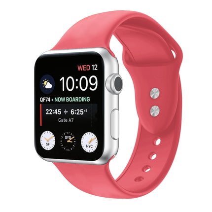 Double Nail Silicone Replacement Strap Watchband For Apple Watch Series, 7 45mm / 6 & SE & 5 & 4 44mm / 3 & 2 & 1 42mm, 7 41mm / 6 & SE & 5 & 4 40mm / 3 & 2 & 1 38mm - DealBuddy