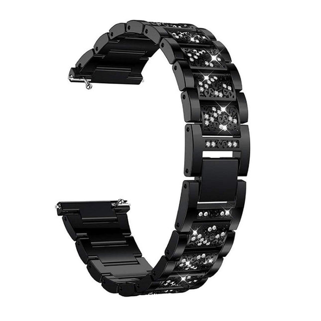 Three-beads Diamond Steel Replacement Strap Watchband, For Samsung Galaxy Watch Active2 - DealBuddy