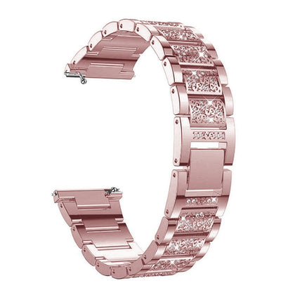 Three-beads Diamond Steel Replacement Strap Watchband, For Samsung Galaxy Watch Active2 - DealBuddy