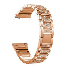 Three-beads Diamond Steel Replacement Strap Watchband, For Samsung Galaxy Watch Active2 - DealBuddy