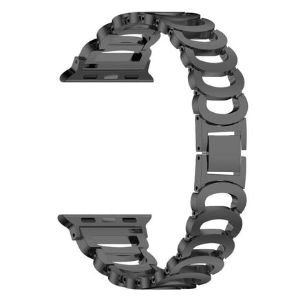 C-type Diamond Steel Replacement Strap Watchband For Apple Watch Series, 7 41mm / 6 & SE & 5 & 4 40mm / 3 & 2 & 1 38mm, 7 45mm / 6 & SE & 5 & 4 44mm / 3 & 2 & 1 42mm - DealBuddy