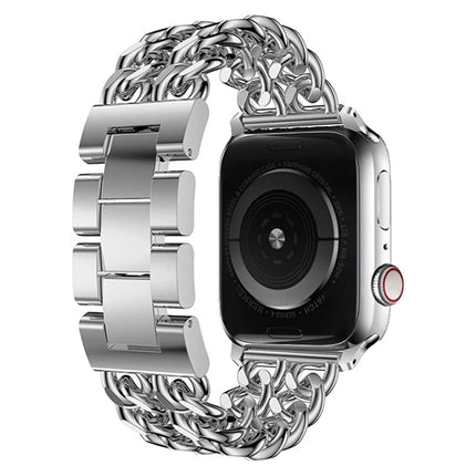 Metal Cowboy Replacement Strap Watchband For Apple Watch Series, 7 41mm / 6 & SE & 5 & 4 40mm / 3 & 2 & 1 38mm, 7 45mm / 6 & SE & 5 & 4 44mm / 3 & 2 & 1 42mm - DealBuddy