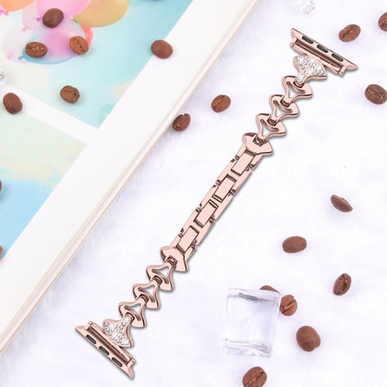 Sector Shape Diamond Metal Replacement Strap Watchband For Apple Watch Series - DealBuddy