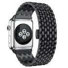 Fish-scale Texture Metal Replacement Strap Watchband For Apple Watch Series, 7 41mm / 6 & SE & 5 & 4 40mm / 3 & 2 & 1 38mm, 7 45mm / 6 & SE & 5 & 4 44mm / 3 & 2 & 1 42mm - DealBuddy