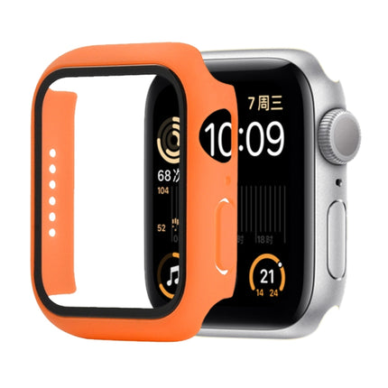 Shockproof PC+Tempered Glass Protective Case with Packed Carton For Apple Watch 44mm(Orange), For Apple Watch Series 6 / 5 / 4 / Watch SE 44mm, For Apple Watch Series 6 & SE & 5 & 4 44mm, For Apple Watch Series 3 & 2 & 1 42mm - DealBuddy