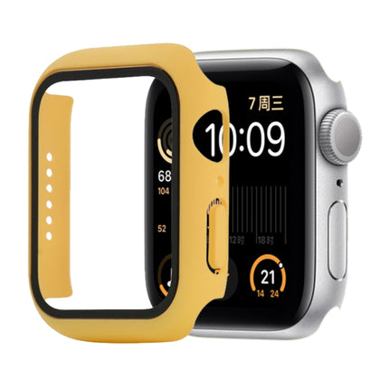 Shockproof PC+Tempered Glass Protective Case with Packed Carton For Apple Watch 44mm(Orange), For Apple Watch Series 6 / 5 / 4 / Watch SE 40mm, For Apple Watch Series 3 & 2 & 1 38mm - DealBuddy