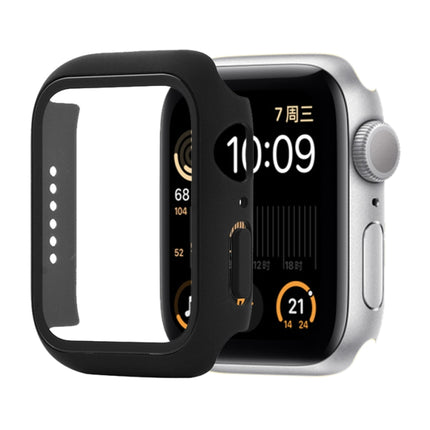Shockproof PC+Tempered Glass Protective Case with Packed Carton For Apple Watch 44mm(Orange)
