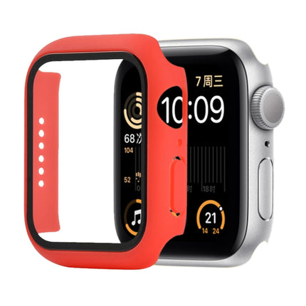 Shockproof PC+Tempered Glass Protective Case with Packed Carton For Apple Watch 44mm(Orange), For Apple Watch Series 6 / 5 / 4 / Watch SE 40mm, For Apple Watch Series 3 & 2 & 1 38mm - DealBuddy