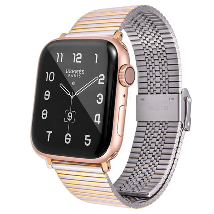 Multi-baht Steel Replacement Watchband For Apple Watch Series, 7 45mm / 6 & SE & 5 & 4 44mm / 3 & 2 & 1 42mm, 7 41mm / 6 & SE & 5 & 4 40mm / 3 & 2 & 1 38mm - DealBuddy