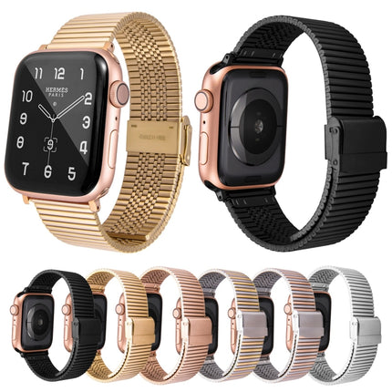 Multi-baht Steel Replacement Watchband For Apple Watch Series, 7 45mm / 6 & SE & 5 & 4 44mm / 3 & 2 & 1 42mm, 7 41mm / 6 & SE & 5 & 4 40mm / 3 & 2 & 1 38mm - DealBuddy