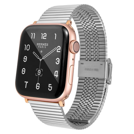 Multi-baht Steel Replacement Watchband For Apple Watch Series, 7 45mm / 6 & SE & 5 & 4 44mm / 3 & 2 & 1 42mm, 7 41mm / 6 & SE & 5 & 4 40mm / 3 & 2 & 1 38mm - DealBuddy