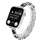 Single Row Metal Replacement Strap Watchband For Apple Watch Series, 7 41mm / 6 & SE & 5 & 4 40mm / 3 & 2 & 1 38mm, 7 45mm / 6 & SE & 5 & 4 44mm / 3 & 2 & 1 42mm - DealBuddy