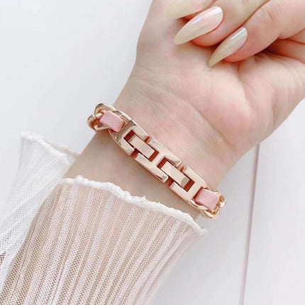 Single Row Metal Replacement Strap Watchband For Apple Watch Series - DealBuddy