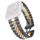 7 41mm / 6 & SE & 5 & 4 40mm / 3 & 2 & 1 38mm / Black + Rose Gold