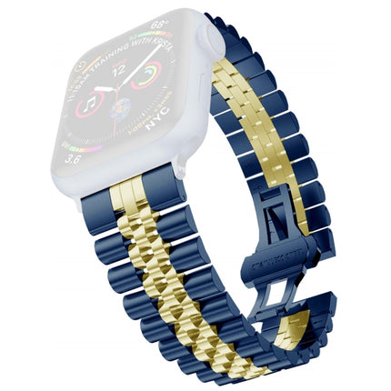 Women Five Beads Stainless Steel Replacement Watchband Width: 20mm  For Apple Watch Series, 7 45mm / 6 & SE & 5 & 4 44mm / 3 & 2 & 1 42mm, 7 41mm / 6 & SE & 5 & 4 40mm / 3 & 2 & 1 38mm - DealBuddy