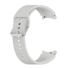 Silicone Silver Round Buckle Replacement Strap Watchband, Silver Round Buckle - DealBuddy
