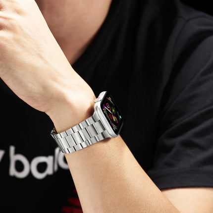 Ultra-thin Three-bead Metal Replacement Strap Watchband For Apple Watch Series - DealBuddy