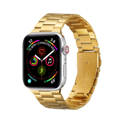 Ultra-thin Three-bead Metal Replacement Strap Watchband For Apple Watch Series, 7 41mm / 6 & SE & 5 & 4 40mm / 3 & 2 & 1 38mm, 7 45mm / 6 & SE & 5 & 4 44mm / 3 & 2 & 1 42mm - DealBuddy