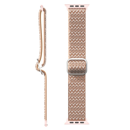 Adjustable Rhombic Texture Elastic Replacement Strap Watchband For Apple Watch Series, 7 41mm / 6 & SE & 5 & 4 40mm / 3 & 2 & 1 38mm, 7 45mm / 6 & SE & 5 & 4 44mm / 3 & 2 & 1 42mm - DealBuddy