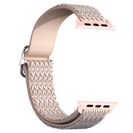 Adjustable Rhombic Texture Elastic Replacement Strap Watchband For Apple Watch Series, 7 41mm / 6 & SE & 5 & 4 40mm / 3 & 2 & 1 38mm, 7 45mm / 6 & SE & 5 & 4 44mm / 3 & 2 & 1 42mm - DealBuddy