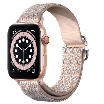 Adjustable Rhombic Texture Elastic Replacement Strap Watchband For Apple Watch Series, 7 41mm / 6 & SE & 5 & 4 40mm / 3 & 2 & 1 38mm, 7 45mm / 6 & SE & 5 & 4 44mm / 3 & 2 & 1 42mm - DealBuddy
