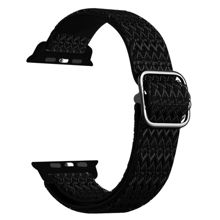 Adjustable Rhombic Texture Elastic Replacement Strap Watchband For Apple Watch Series, 7 41mm / 6 & SE & 5 & 4 40mm / 3 & 2 & 1 38mm, 7 45mm / 6 & SE & 5 & 4 44mm / 3 & 2 & 1 42mm - DealBuddy