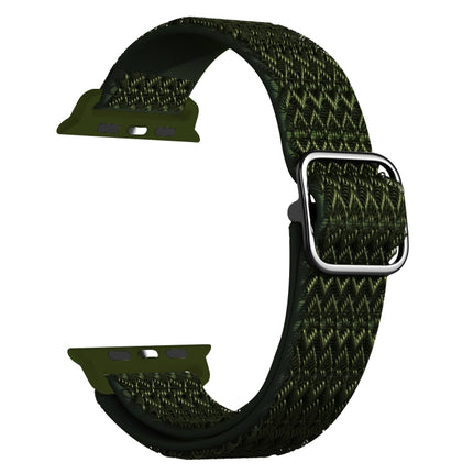Adjustable Rhombic Texture Elastic Replacement Strap Watchband For Apple Watch Series, 7 41mm / 6 & SE & 5 & 4 40mm / 3 & 2 & 1 38mm, 7 45mm / 6 & SE & 5 & 4 44mm / 3 & 2 & 1 42mm - DealBuddy