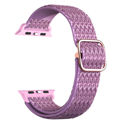 Adjustable Rhombic Texture Elastic Replacement Strap Watchband For Apple Watch Series - DealBuddy
