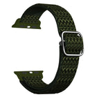 Adjustable Rhombic Texture Elastic Replacement Strap Watchband For Apple Watch Series, 7 45mm / 6 & SE & 5 & 4 44mm / 3 & 2 & 1 42mm, 7 41mm / 6 & SE & 5 & 4 40mm / 3 & 2 & 1 38mm