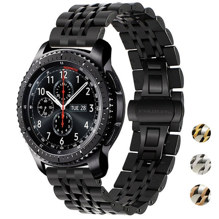 Seven-beads Steel Replacement Strap Watchband, 20mm Women Version, 22mm Men Version - DealBuddy