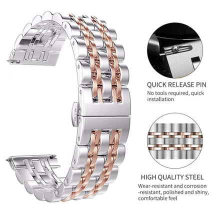 Seven-beads Steel Replacement Strap Watchband, 20mm Women Version, 22mm Men Version - DealBuddy