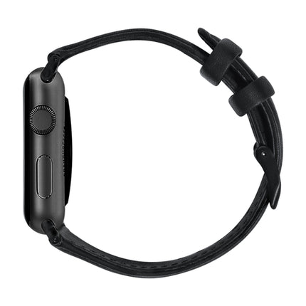 Oil Wax Genuine Leather Strap Watchband, For Apple Watch Series 8&7 41mm / SE 2&6&SE&5&4 40mm / 3&2&1 38mm, For Apple Watch Series 7 41mm / 6 & SE & 5 & 4 40mm / 3 & 2 & 1 38mm                                                                            ... - DealBuddy