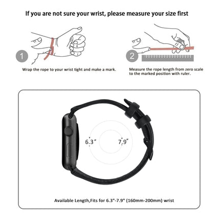 Oil Wax Genuine Leather Strap Watchband, For Apple Watch Series 8&7 41mm / SE 2&6&SE&5&4 40mm / 3&2&1 38mm, For Apple Watch Series 7 41mm / 6 & SE & 5 & 4 40mm / 3 & 2 & 1 38mm                                                                            ... - DealBuddy