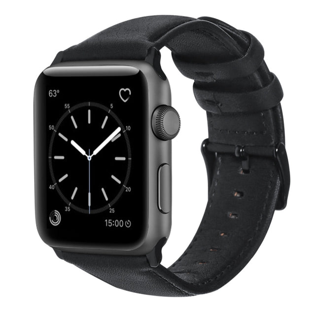 Oil Wax Genuine Leather Strap Watchband, For Apple Watch Series 8&7 41mm / SE 2&6&SE&5&4 40mm / 3&2&1 38mm, For Apple Watch Series 7 41mm / 6 & SE & 5 & 4 40mm / 3 & 2 & 1 38mm                                                                            ... - DealBuddy