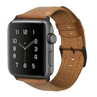 Oil Wax Genuine Leather Strap Watchband, For Apple Watch Series 8&7 41mm / SE 2&6&SE&5&4 40mm / 3&2&1 38mm, For Apple Watch Series 7 41mm / 6 & SE & 5 & 4 40mm / 3 & 2 & 1 38mm                                                                            ... - DealBuddy