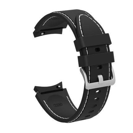 Silicone Stitching Replacement Strap Watchband, For Samsung Galaxy Watch4 / Watch4 Classic - DealBuddy