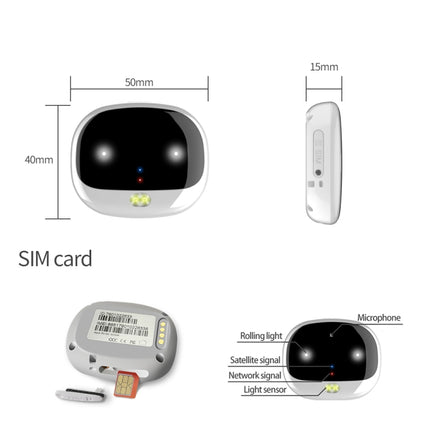 ReachFar RF-V47 IP67 Multi-function Mini GPS Pet Tracker with LED Light & Back Clip - DealBuddy
