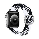 Adjustable Nylon Braided Elasticity Diamond Buckle Replacement Strap Watchband For Apple Watch Series, 7 & 6 & SE & 5 & 4 40mm/3 & 2 & 1 38mm, 7 & 6 & SE & 5 & 4 44mm/3 & 2 & 1 42mm - DealBuddy