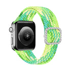 Adjustable Nylon Braided Elasticity Diamond Buckle Replacement Strap Watchband For Apple Watch Series, 7 & 6 & SE & 5 & 4 40mm/3 & 2 & 1 38mm, 7 & 6 & SE & 5 & 4 44mm/3 & 2 & 1 42mm - DealBuddy