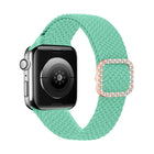 Adjustable Nylon Braided Elasticity Diamond Buckle Replacement Strap Watchband For Apple Watch Series, 7 & 6 & SE & 5 & 4 40mm/3 & 2 & 1 38mm, 7 & 6 & SE & 5 & 4 44mm/3 & 2 & 1 42mm - DealBuddy
