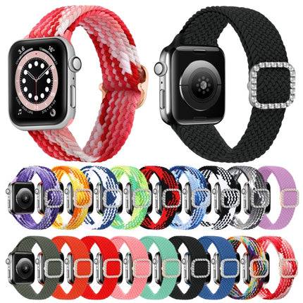Adjustable Nylon Braided Elasticity Diamond Buckle Replacement Strap Watchband For Apple Watch Series - DealBuddy