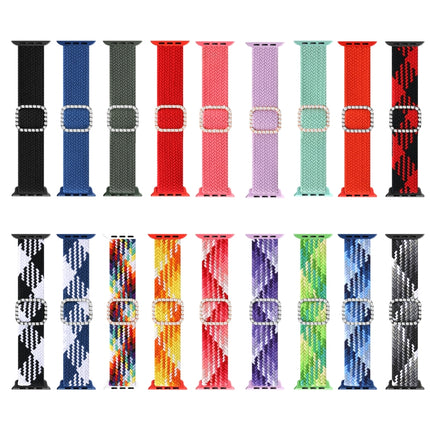 Adjustable Nylon Braided Elasticity Diamond Buckle Replacement Strap Watchband For Apple Watch Series - DealBuddy