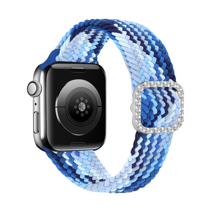 Adjustable Nylon Braided Elasticity Diamond Buckle Replacement Strap Watchband For Apple Watch Series - DealBuddy